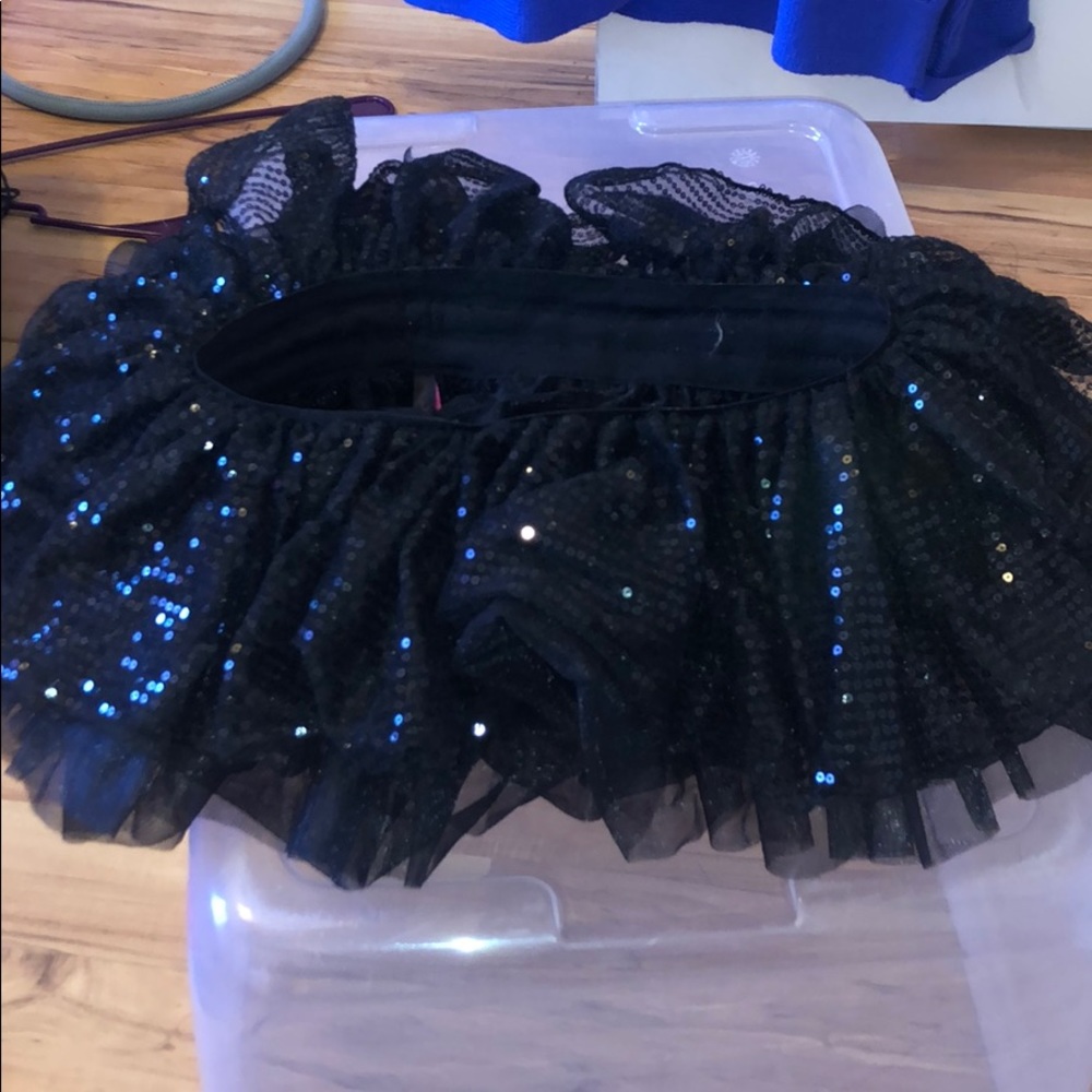 Black sequin tulle tutu